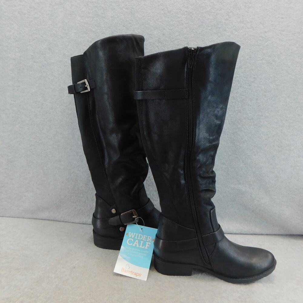 BareTraps Black Yanessa Women Tall Slouch Riding Boots Womens Size 6 Wider Calf - Picture 5 of 13